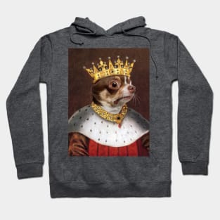 Portrait of Chihuahua as a King - King Chihuahua - Pet Gift Hoodie